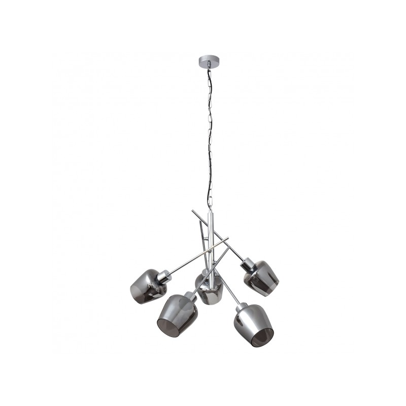 Lámpara Soline cromo 5x E-27 Fabrilamp